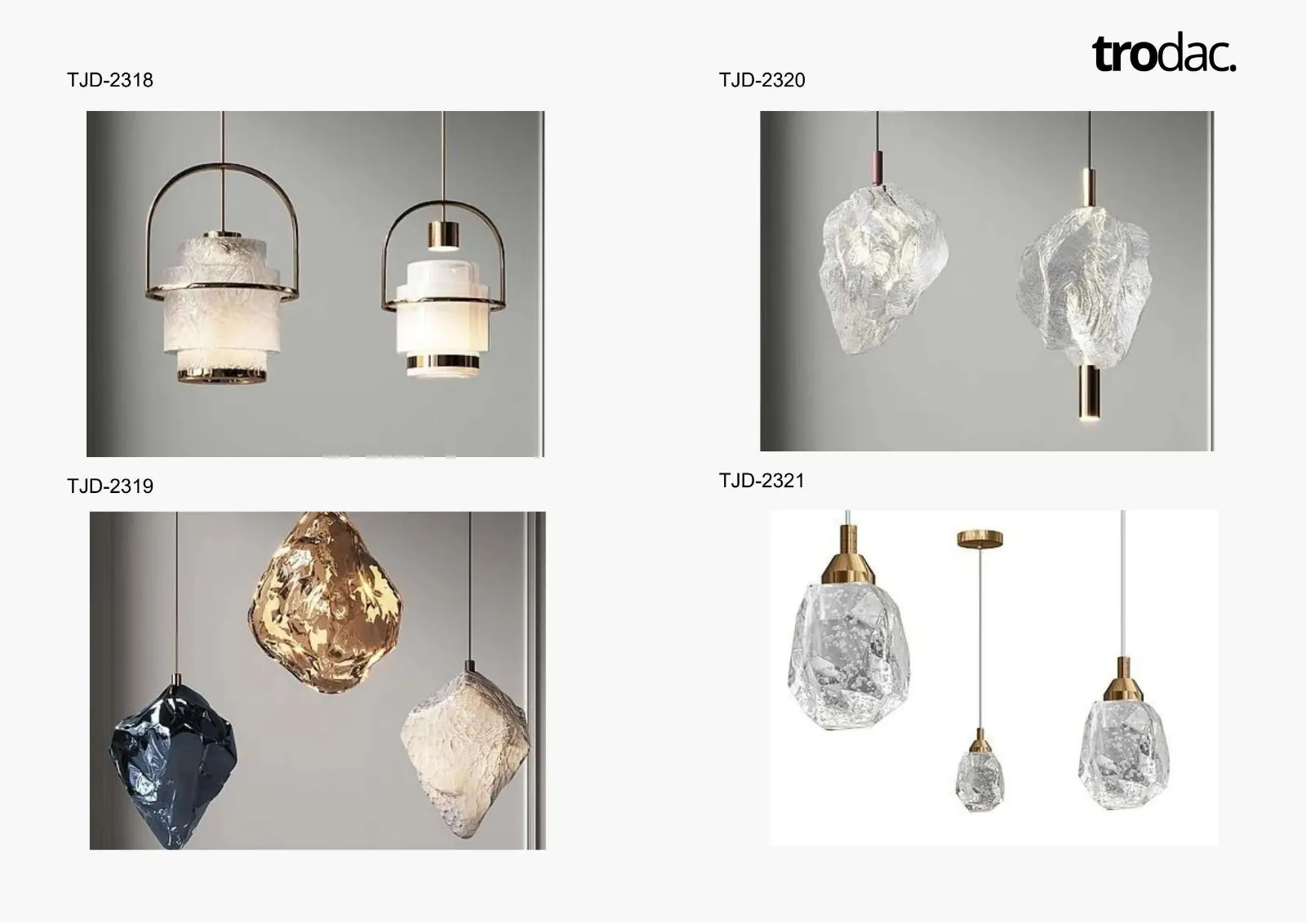 Pendant lamps catalogue, cover
